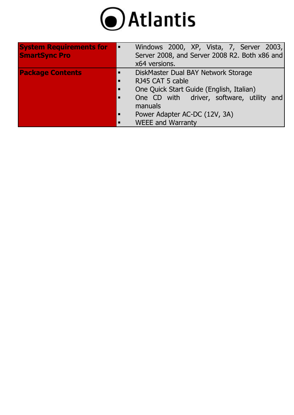 Atlantis DISKMASTER NAS65020 User Manual | Page 109 / 111