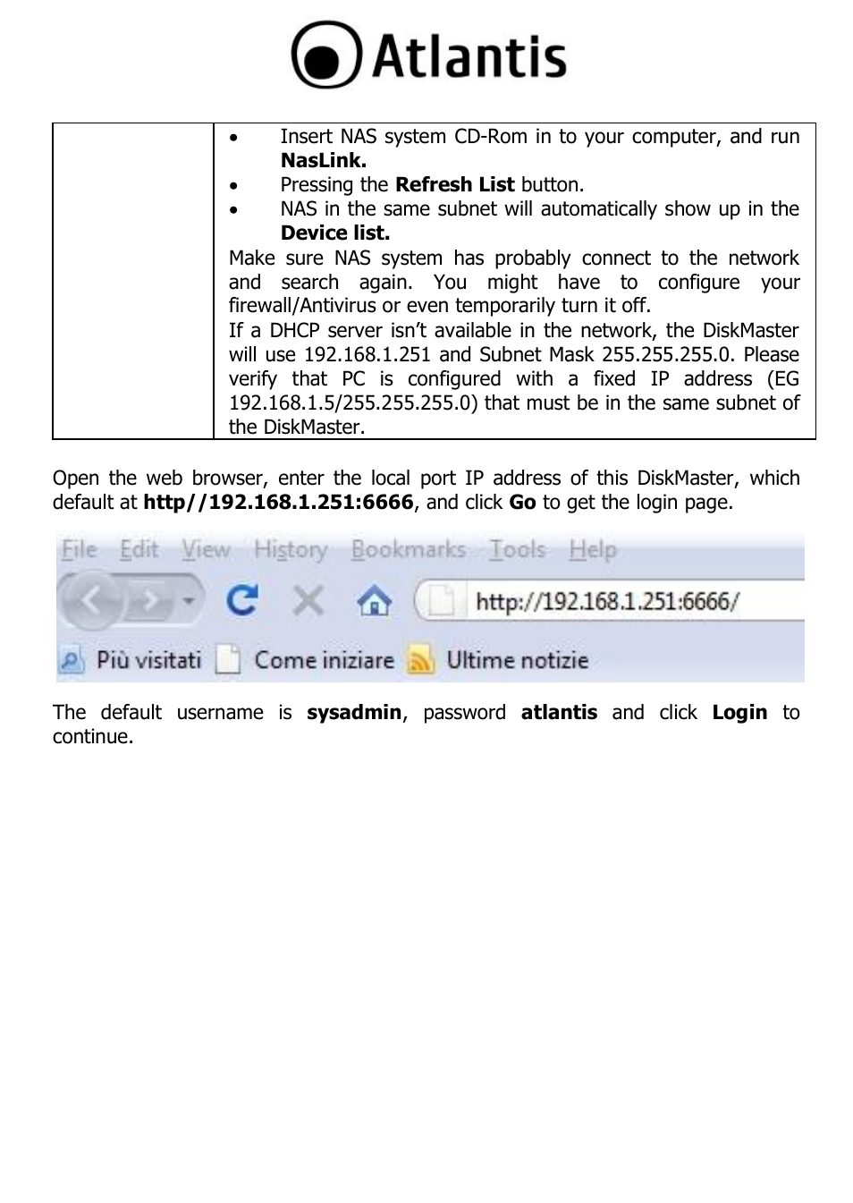 Atlantis DISKMASTER NAS65020 User Manual | Page 17 / 111