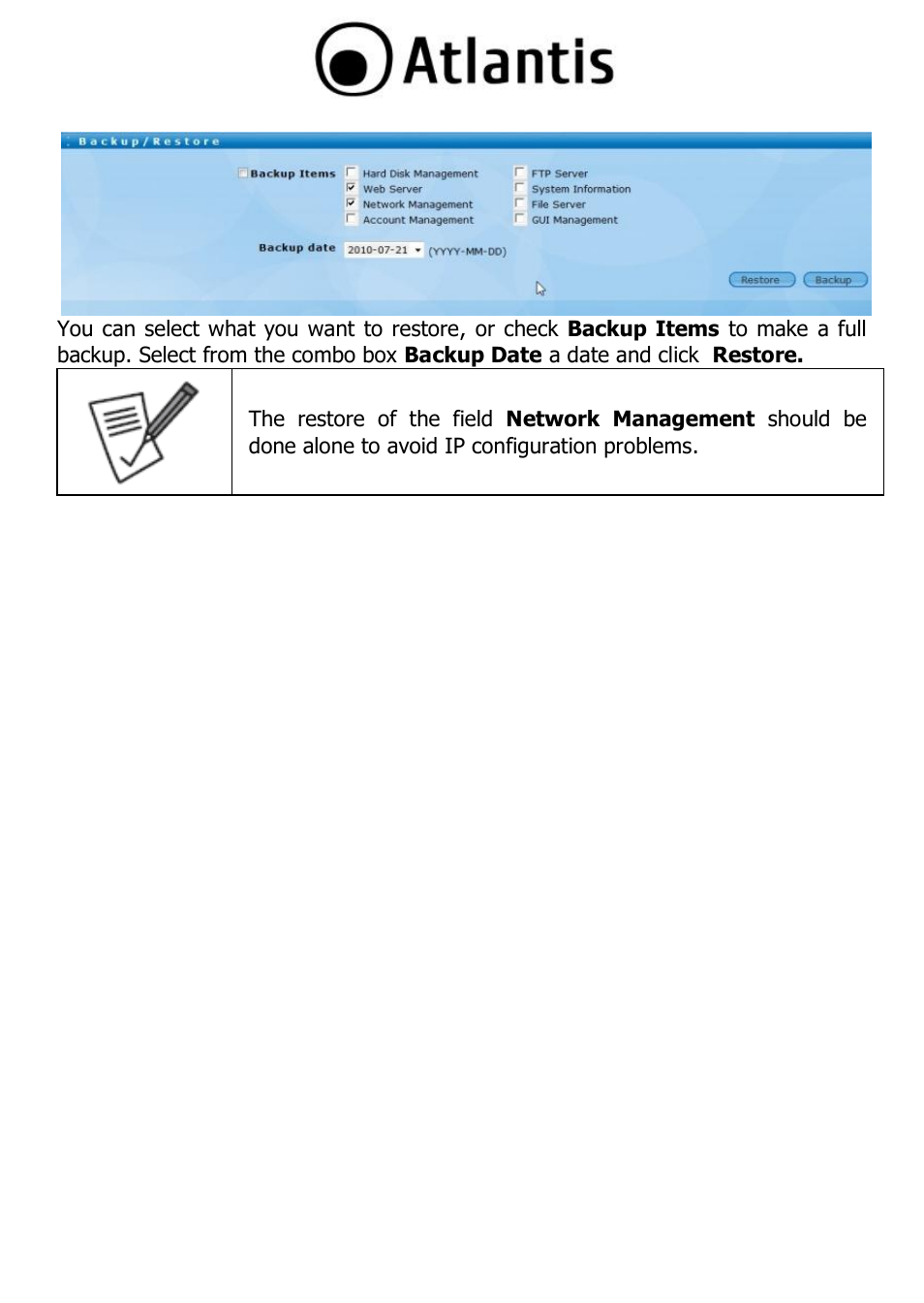 Atlantis DISKMASTER NAS65020 User Manual | Page 40 / 111