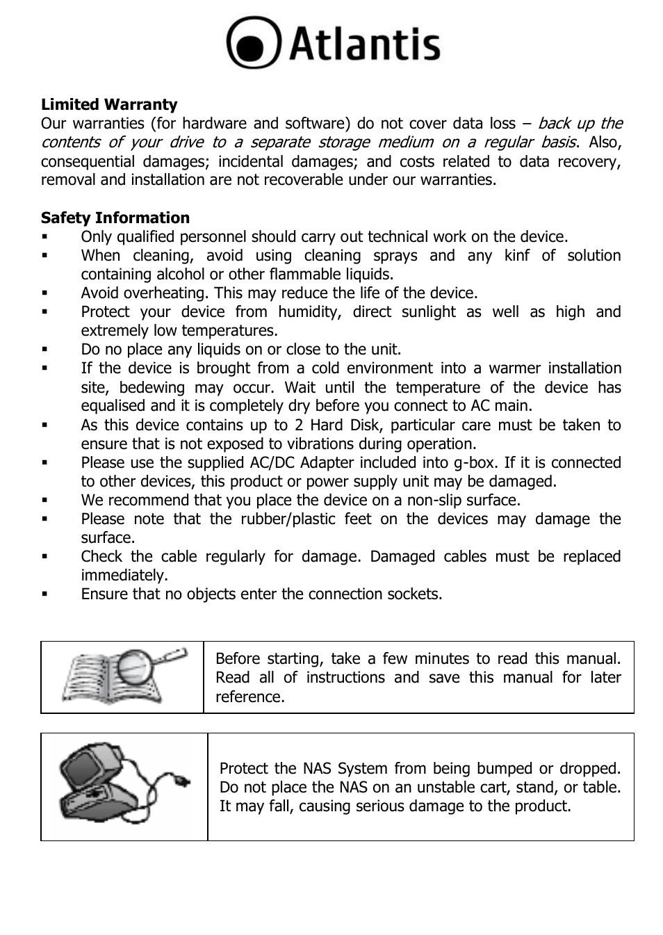 Atlantis DISKMASTER NAS65020 User Manual | Page 7 / 111