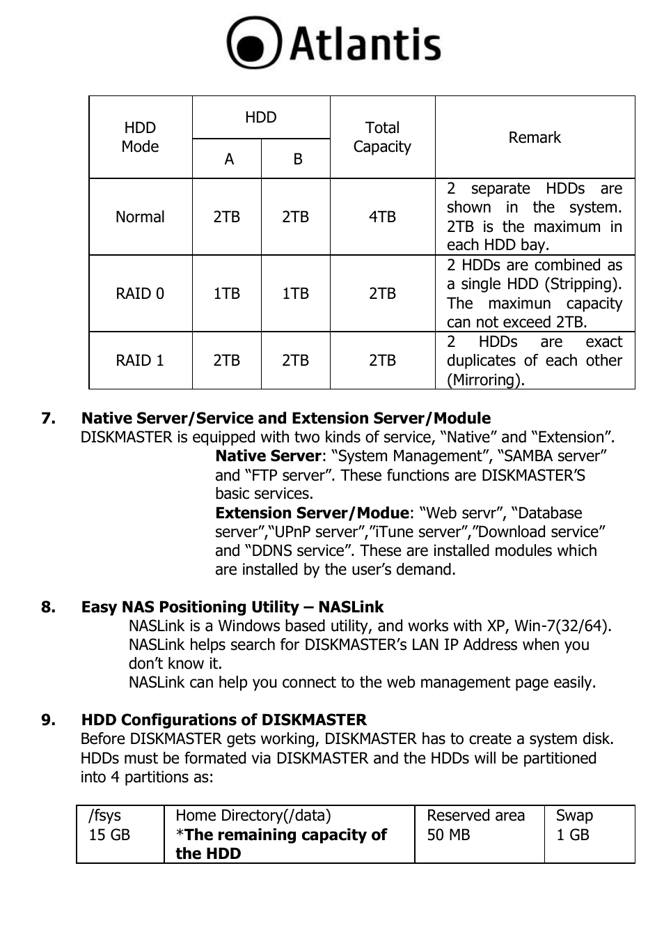 Atlantis DISKMASTER NAS65020 User Manual | Page 78 / 111