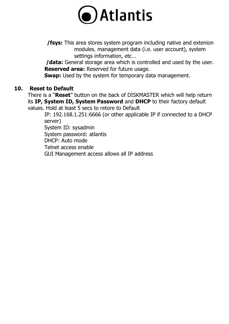 Atlantis DISKMASTER NAS65020 User Manual | Page 79 / 111