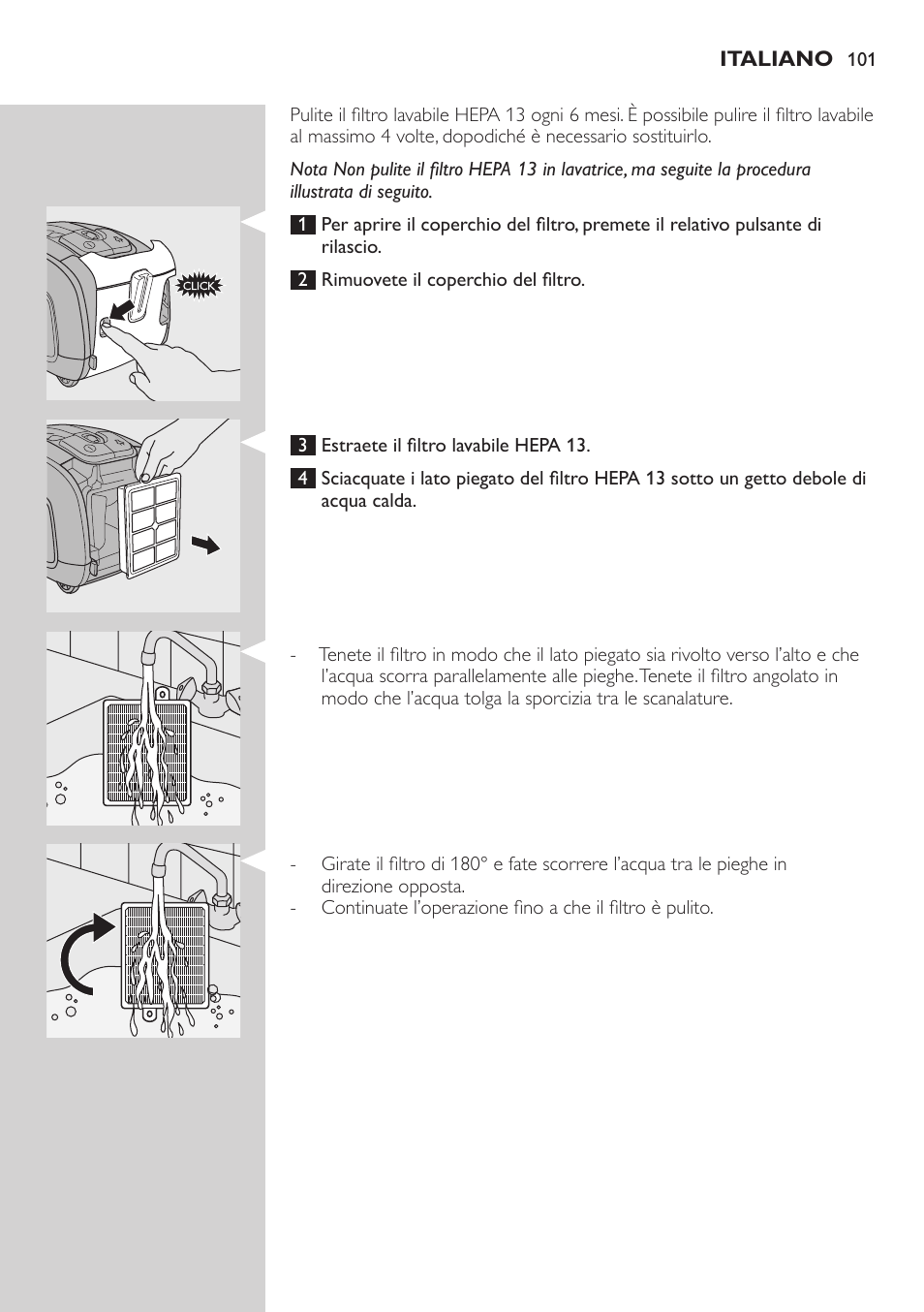 Philips SilentStar Aspirateur avec sac User Manual | Page 101 / 166