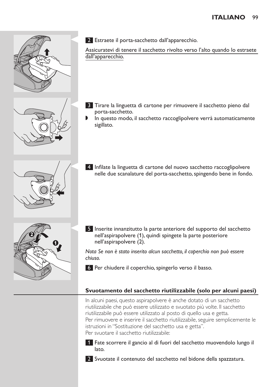 Philips SilentStar Aspirateur avec sac User Manual | Page 99 / 166