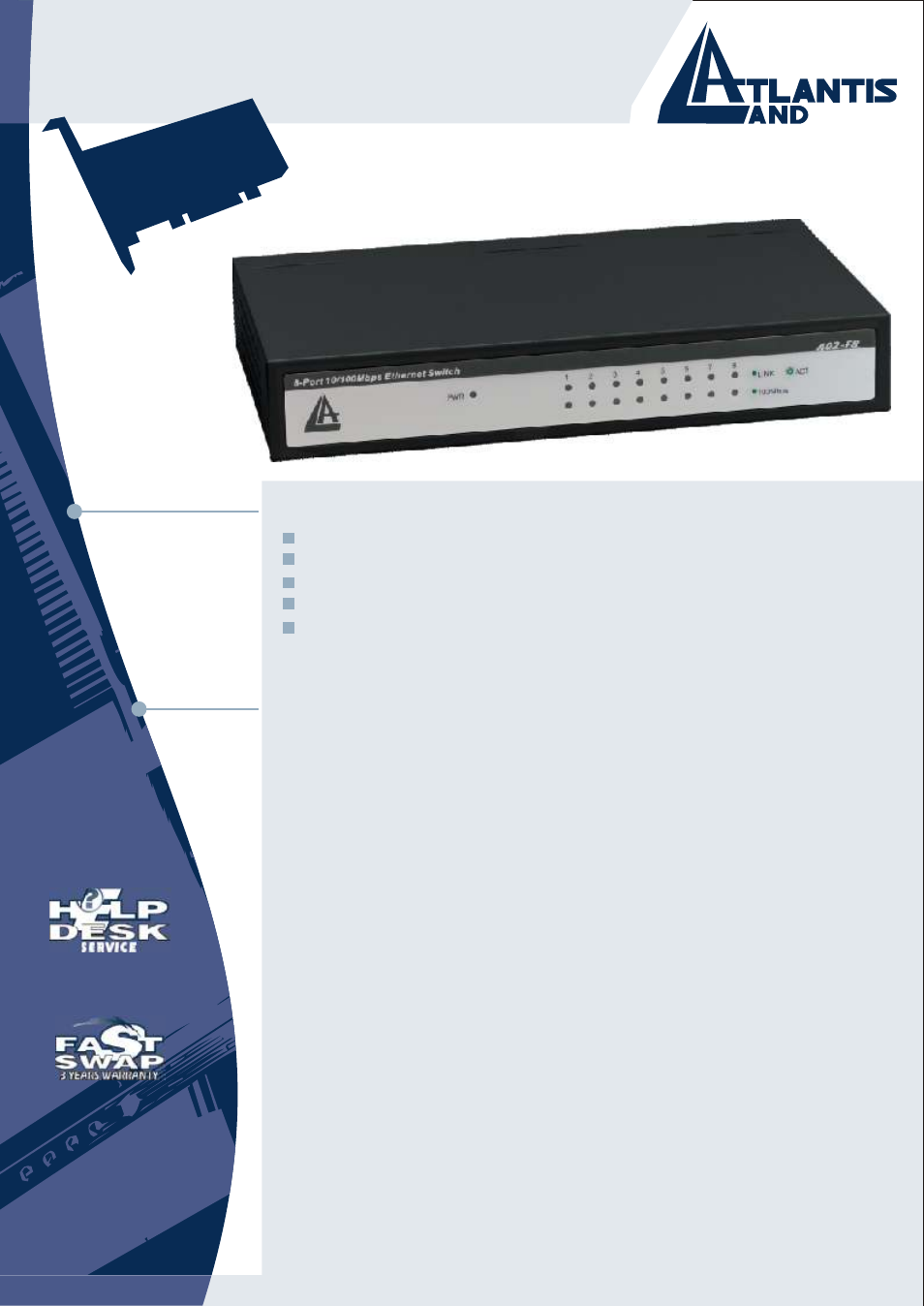 Atlantis A02-F8 User Manual | 3 pages