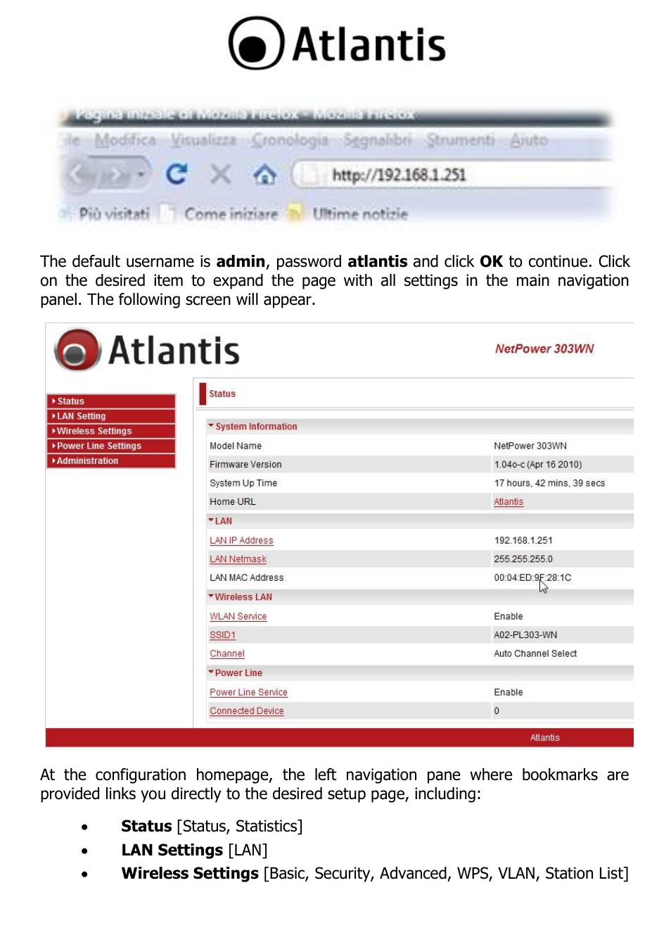 Atlantis A02-PL303-WN User Manual | Page 18 / 68