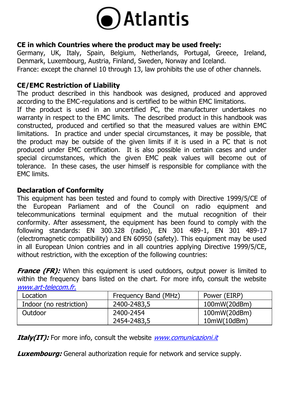 Atlantis A02-PL303-WN User Manual | Page 6 / 68