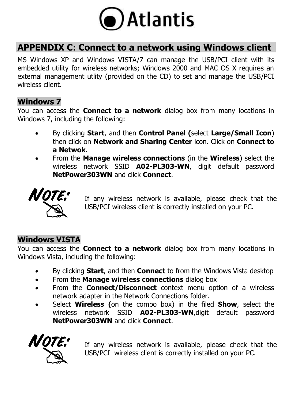 Atlantis A02-PL303-WN User Manual | Page 62 / 68