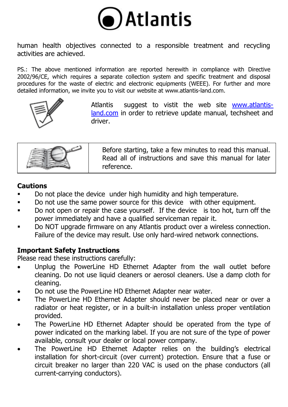 Atlantis A02-PL303-WN User Manual | Page 8 / 68