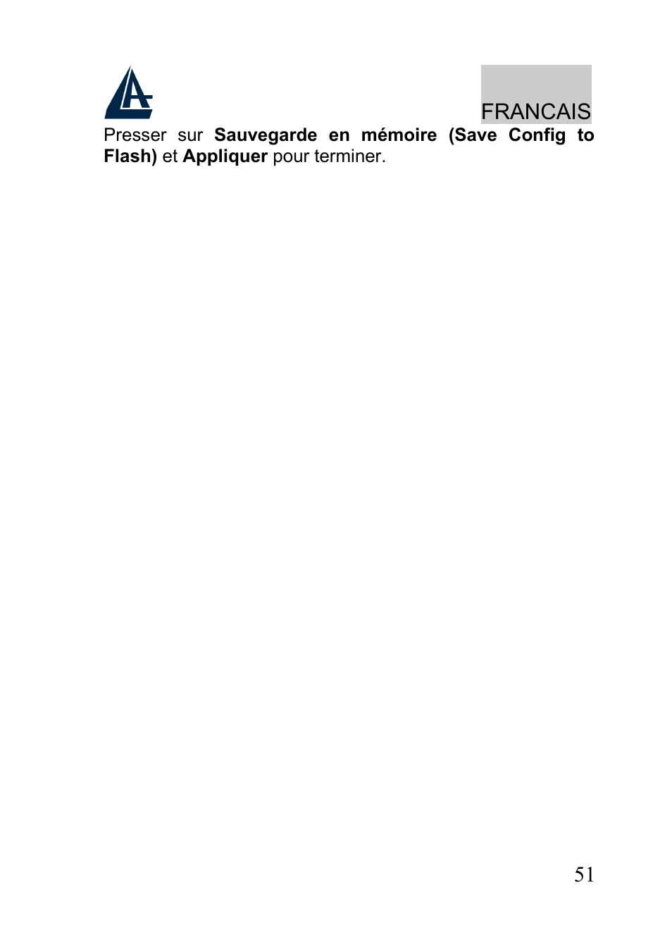 Francais | Atlantis A02-RA241-W54 User Manual | Page 51 / 80