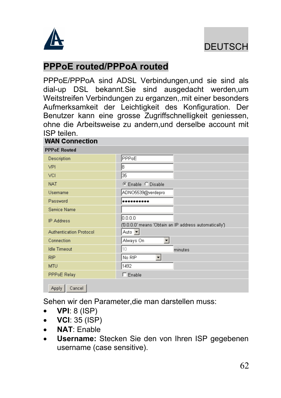 Atlantis A02-RA241-W54 User Manual | Page 62 / 80