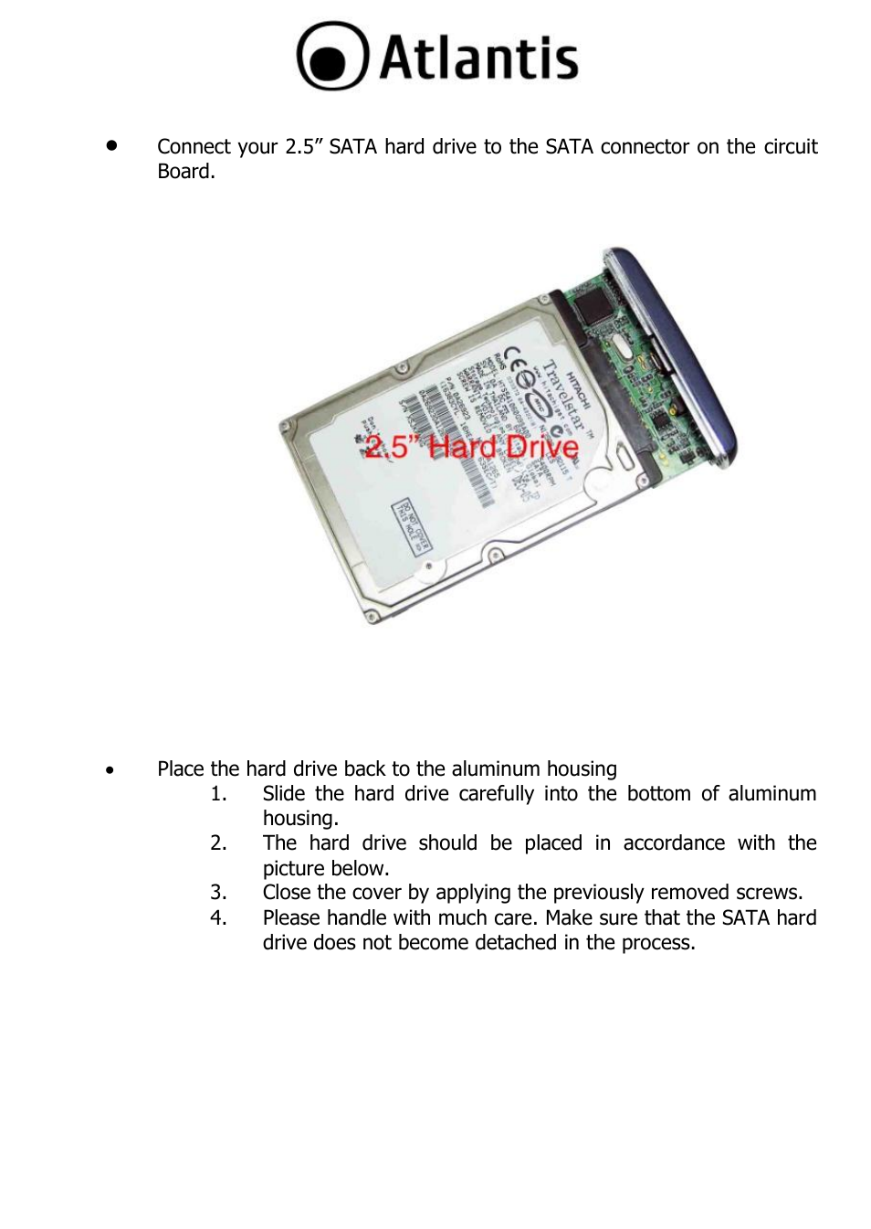 Atlantis DISKMASTER HDE 103 User Manual | Page 12 / 37