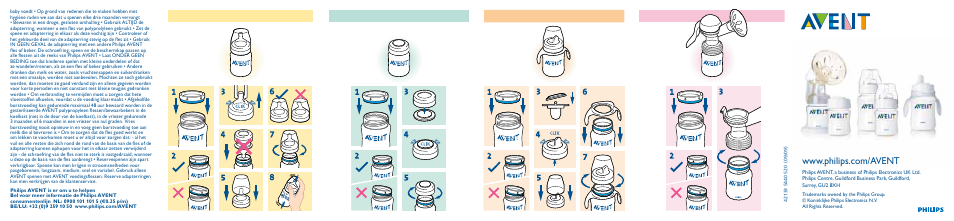 Philips AVENT Biberon User Manual | 2 pages