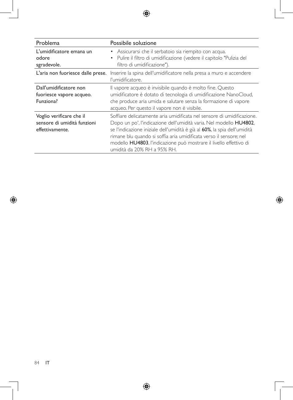 Philips Humidificateur d'air User Manual | Page 84 / 108