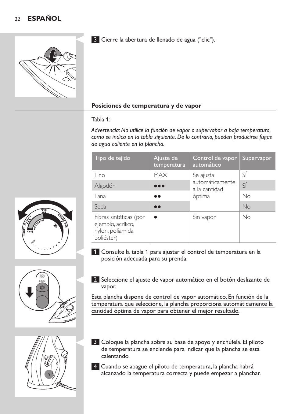 Philips Azur Performer Fer vapeur User Manual | Page 22 / 31