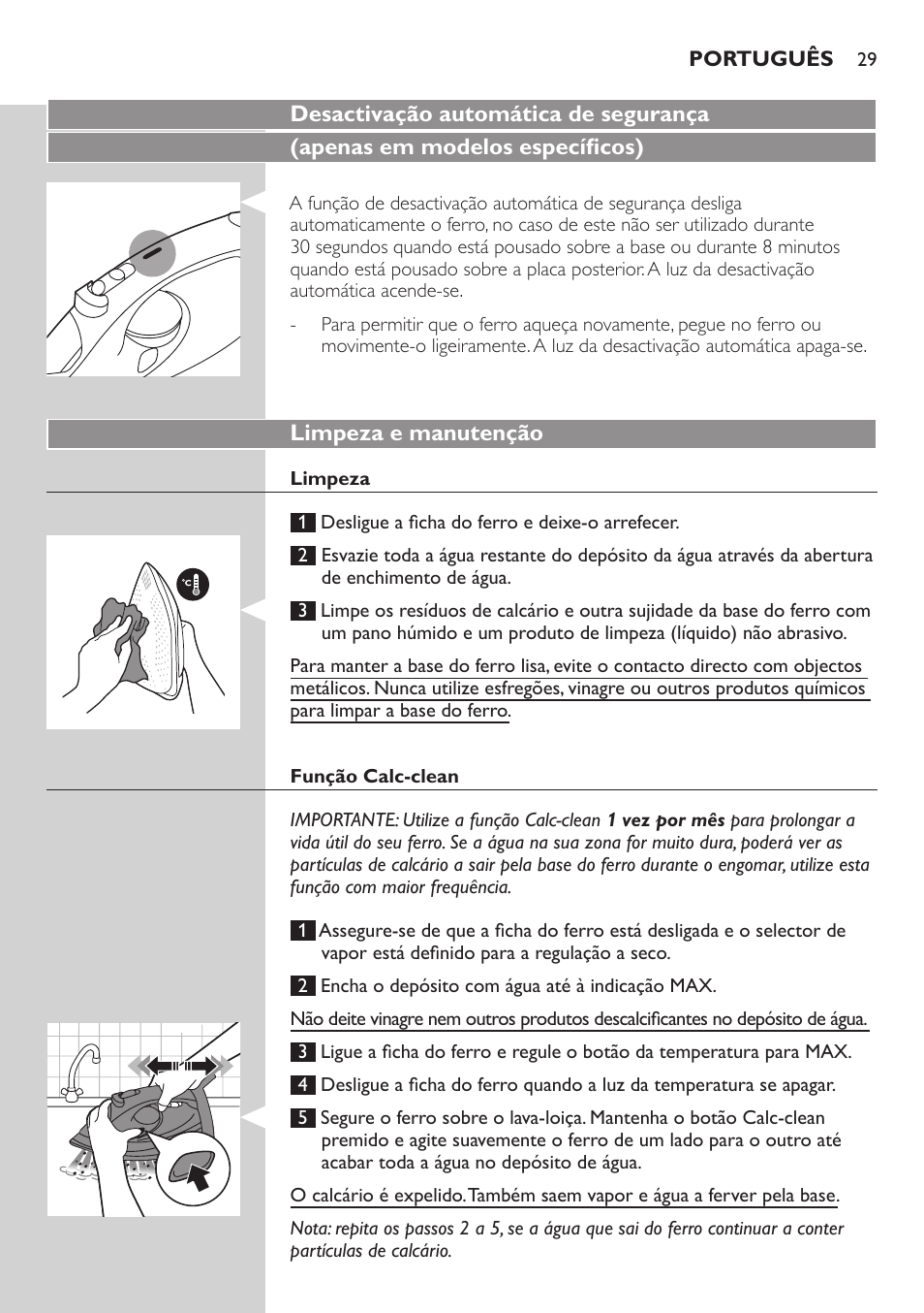 Philips Azur Performer Fer vapeur User Manual | Page 29 / 31