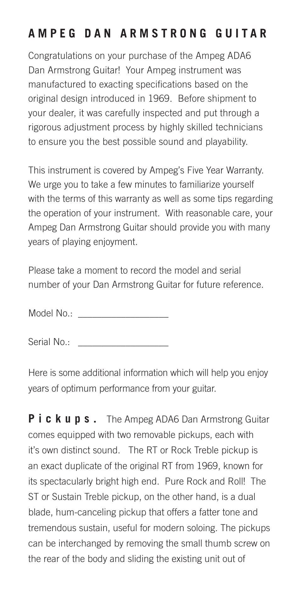 Ampeg ADA6 User Manual | Page 2 / 4