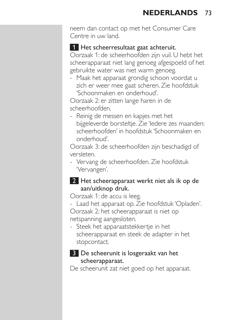 Philips Rasoir électrique User Manual | Page 71 / 96