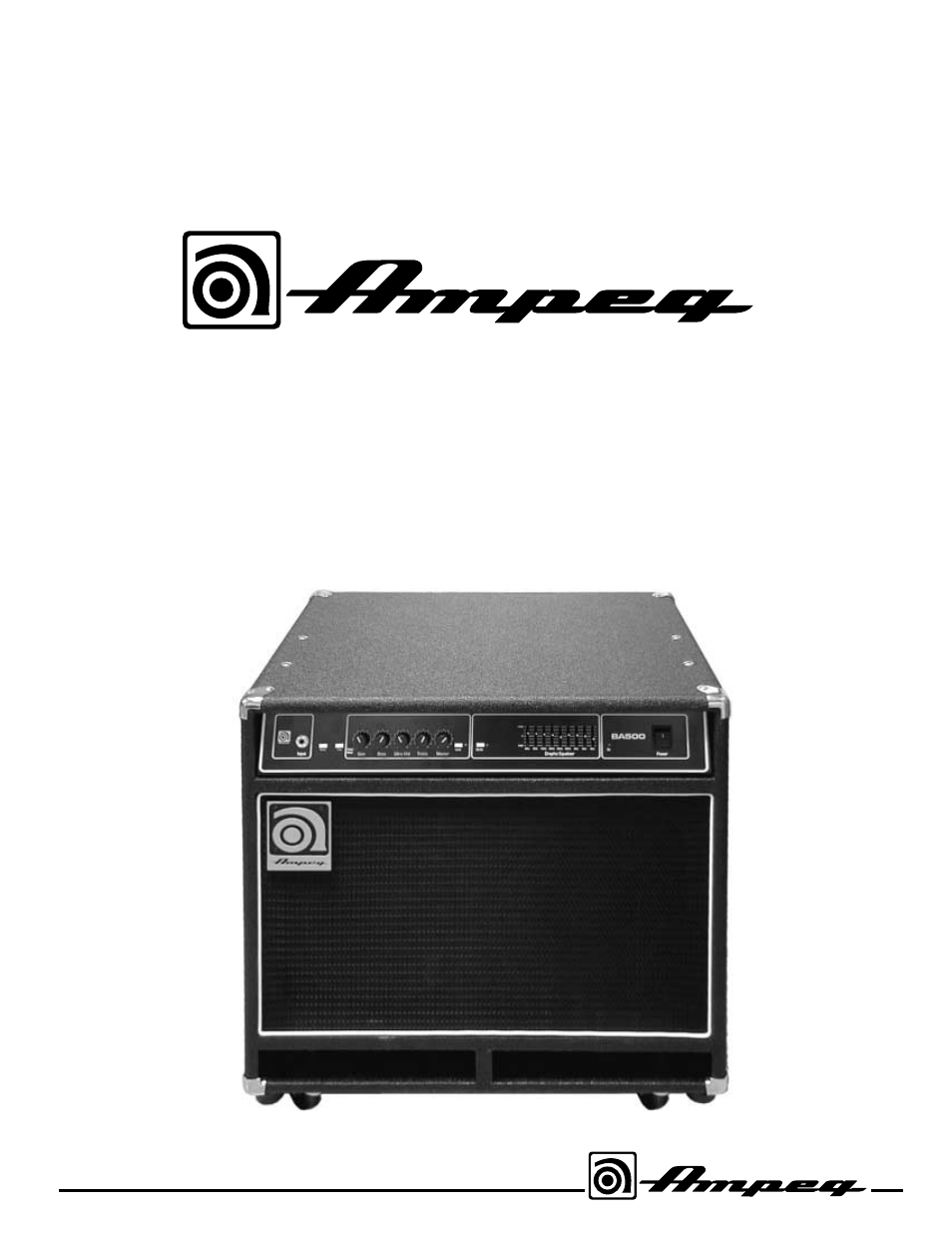Ampeg BASS AMP COMBO BA500 User Manual | 8 pages