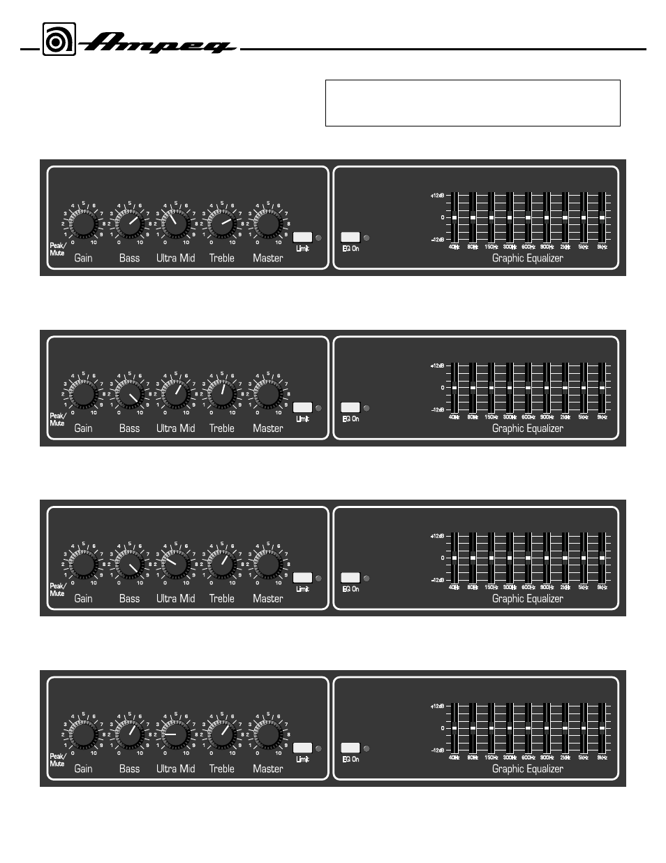 Ampeg BASS AMP COMBO BA500 User Manual | Page 6 / 8