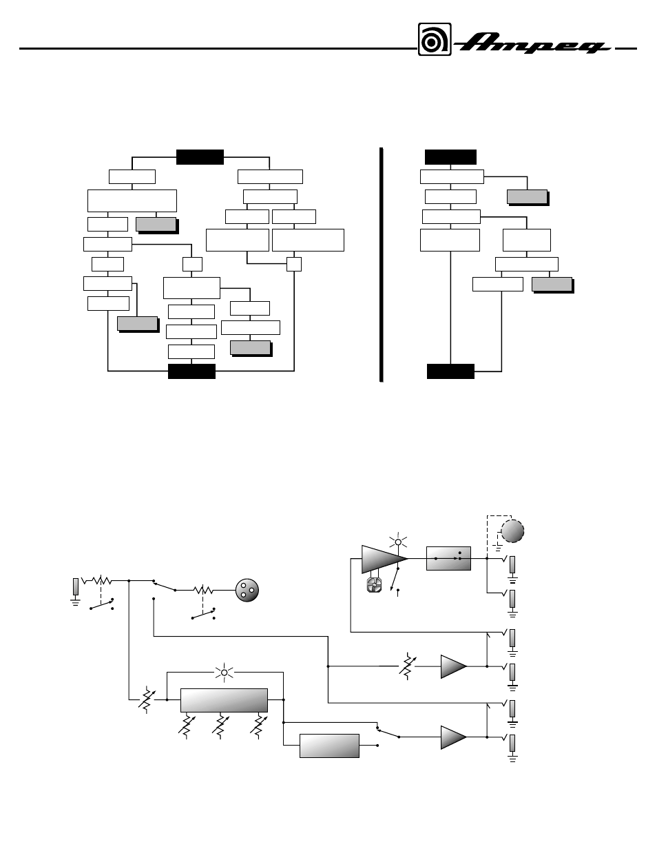 Troubleshooting, System block diagram, 7b2/b2r bass amplifier | Ampeg B2R User Manual | Page 7 / 8