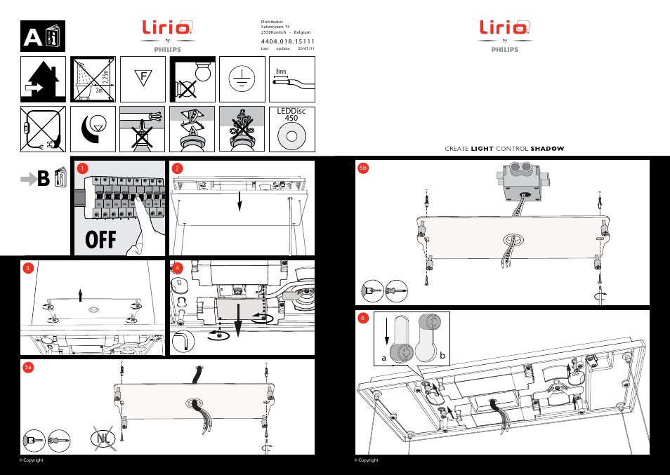 Philips Lirio Suspension User Manual | 3 pages
