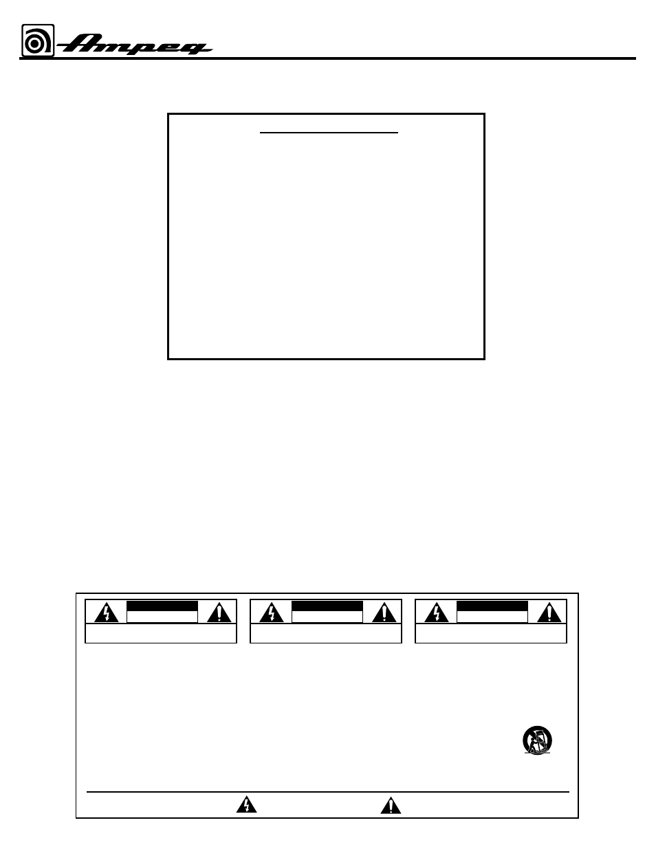 B500dr programmable bass amplifier, 2table of contents | Ampeg B500DR User Manual | Page 2 / 20