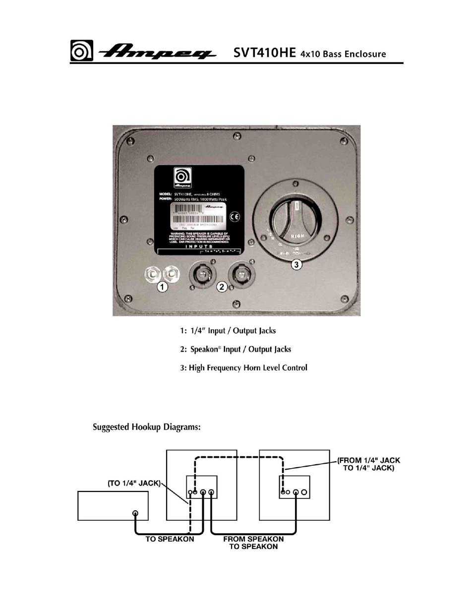 Svt410he | Ampeg SVT-410HE User Manual | Page 3 / 4