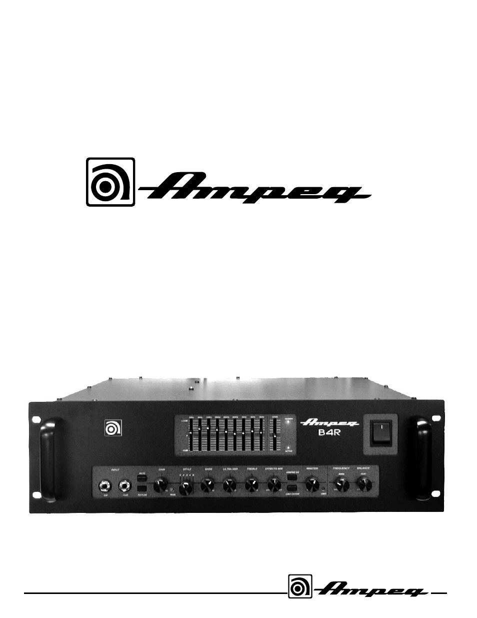 Ampeg B4R User Manual | 12 pages