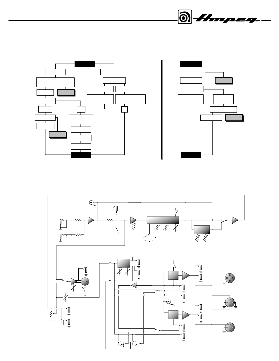Troubleshooting, System block diagram, B4r bass amplifier | Ampeg B4R User Manual | Page 11 / 12