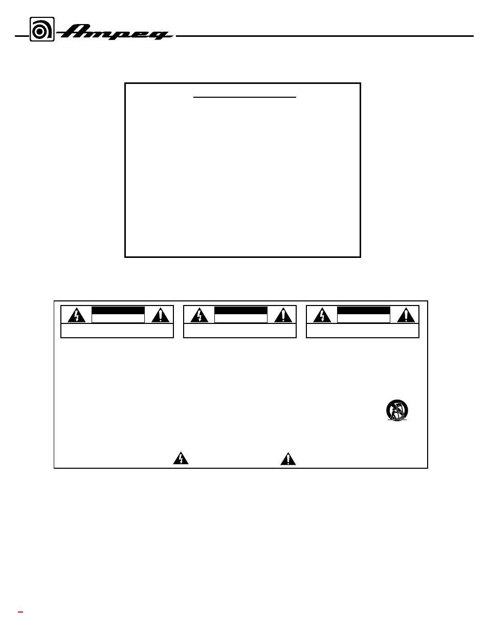 2table of contents, B4r bass amplifier | Ampeg B4R User Manual | Page 2 / 12