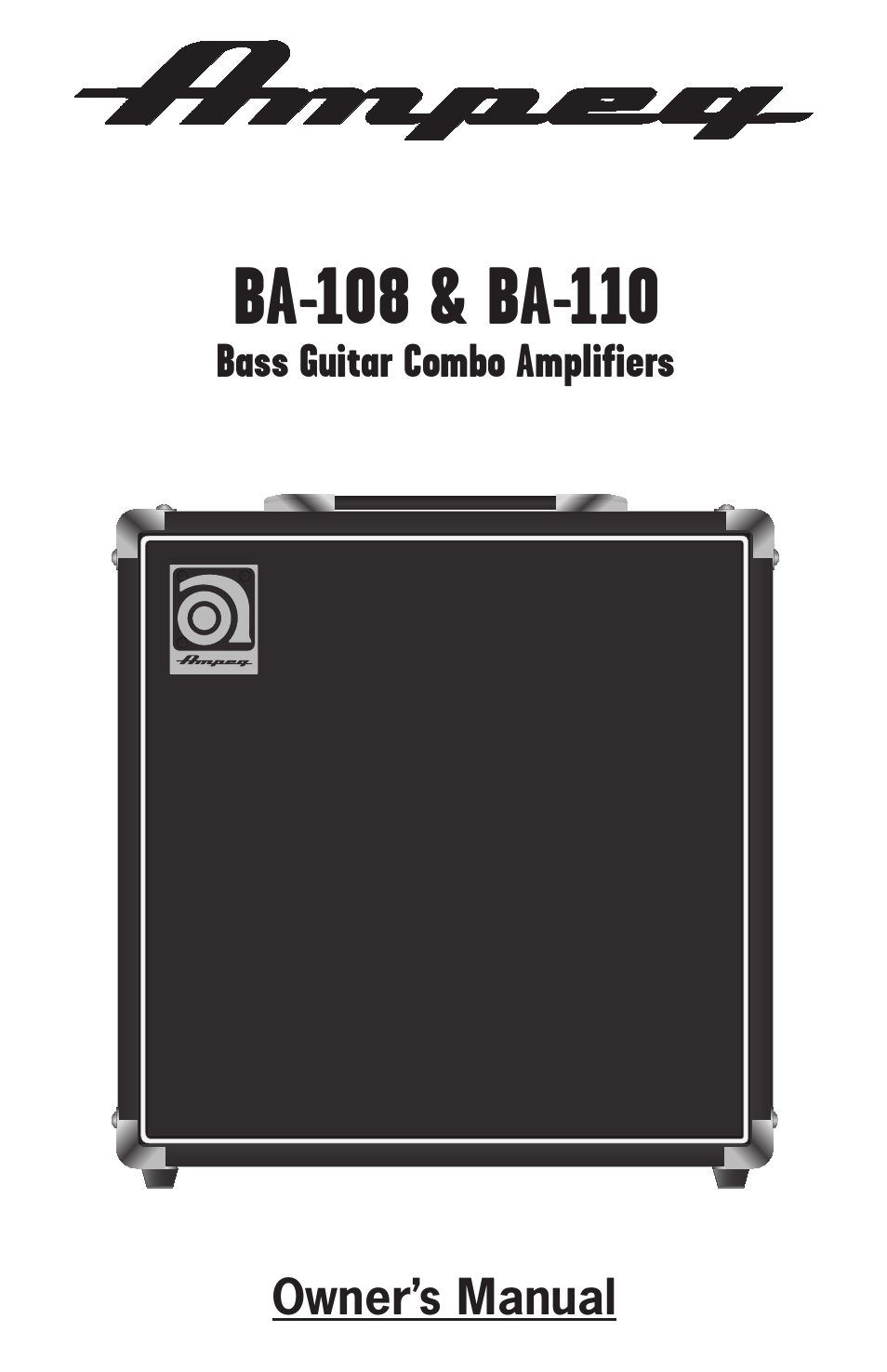 Ampeg BA-108 User Manual | 8 pages