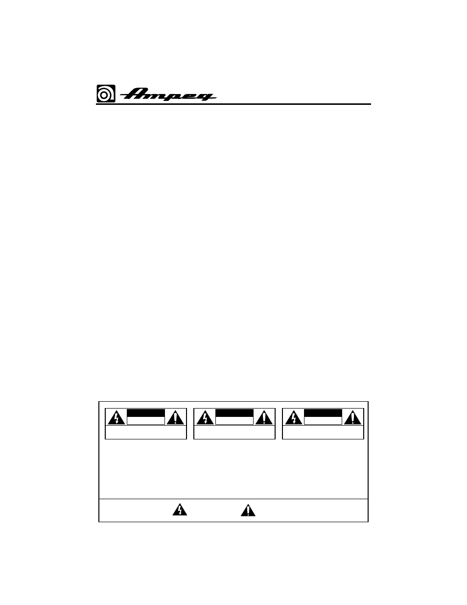 Ba115 bass amplifier, Important safeguards and precautions | Ampeg Ba115 User Manual | Page 3 / 4