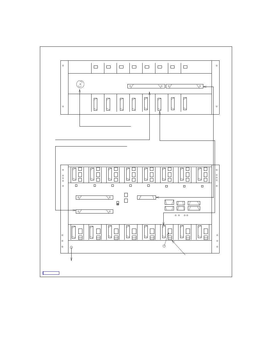 Figure 11-4. modem pooling cabinet cabling, Dcp mode 2 installation and administration | AT&T AUDIX Networking 585-300-903 User Manual | Page 125 / 268