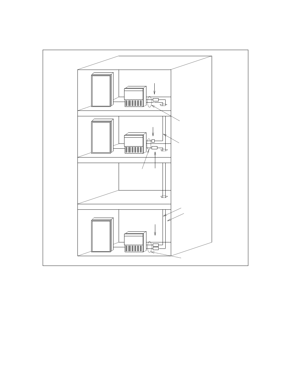 Figure 2-5. dedicated rs-232 extended connections, See figure 2-5, In place of the null-modem (see figure 2-5) | AT&T AUDIX Networking 585-300-903 User Manual | Page 38 / 268