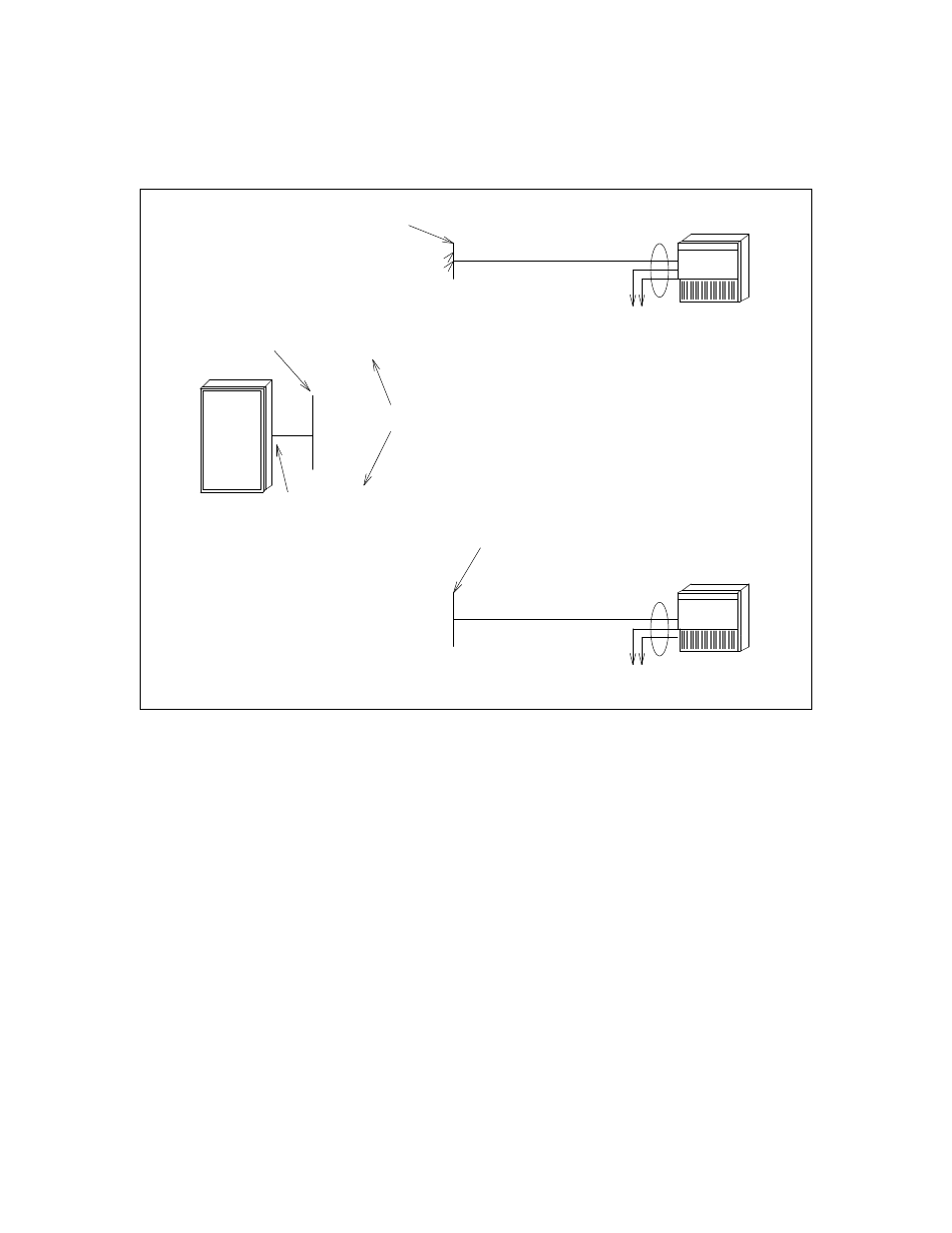 Figure 6-1. dcp mode 3 network for a single switch, Dcp mode 3 networks — 64 kbps | AT&T AUDIX Networking 585-300-903 User Manual | Page 69 / 268