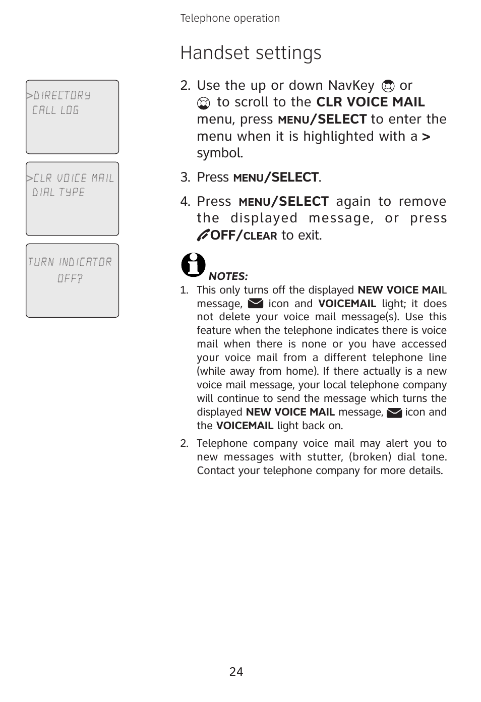 Handset settings | AT&T E3813B User Manual | Page 27 / 69