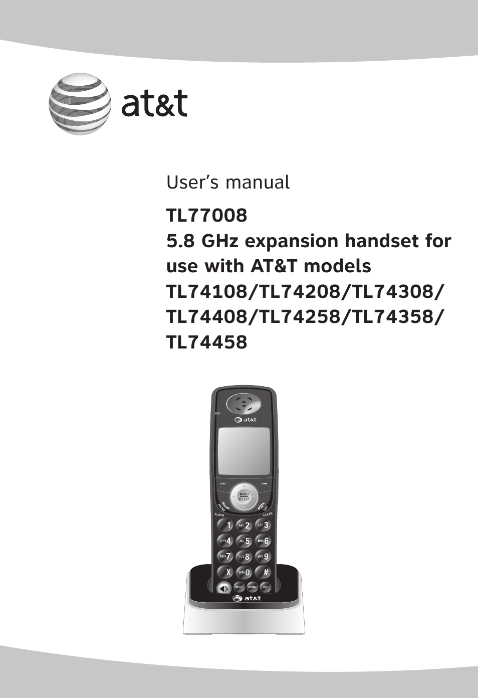AT&T TL 74208 User Manual | 41 pages