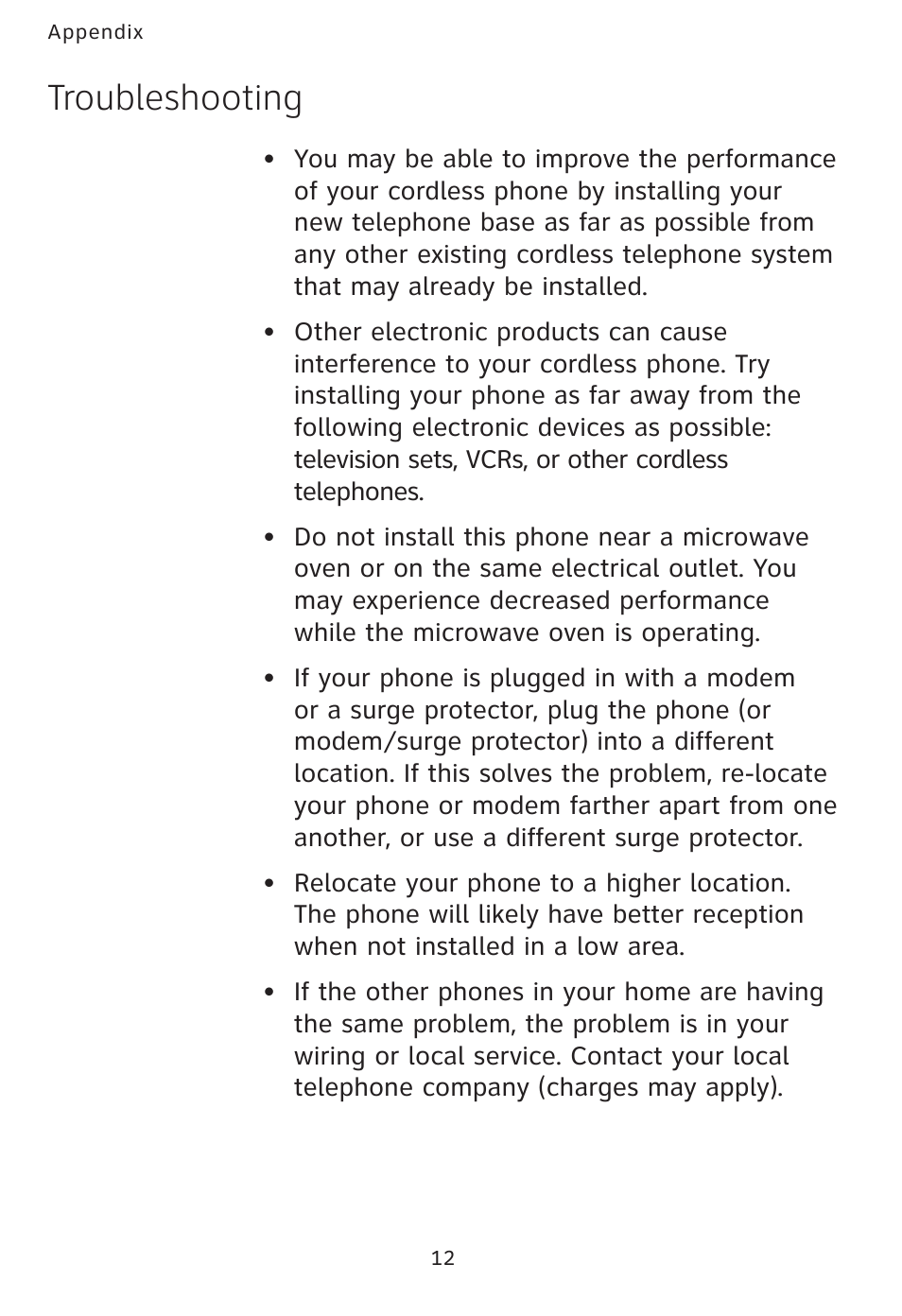 Troubleshooting | AT&T AT3101 User Manual | Page 15 / 35