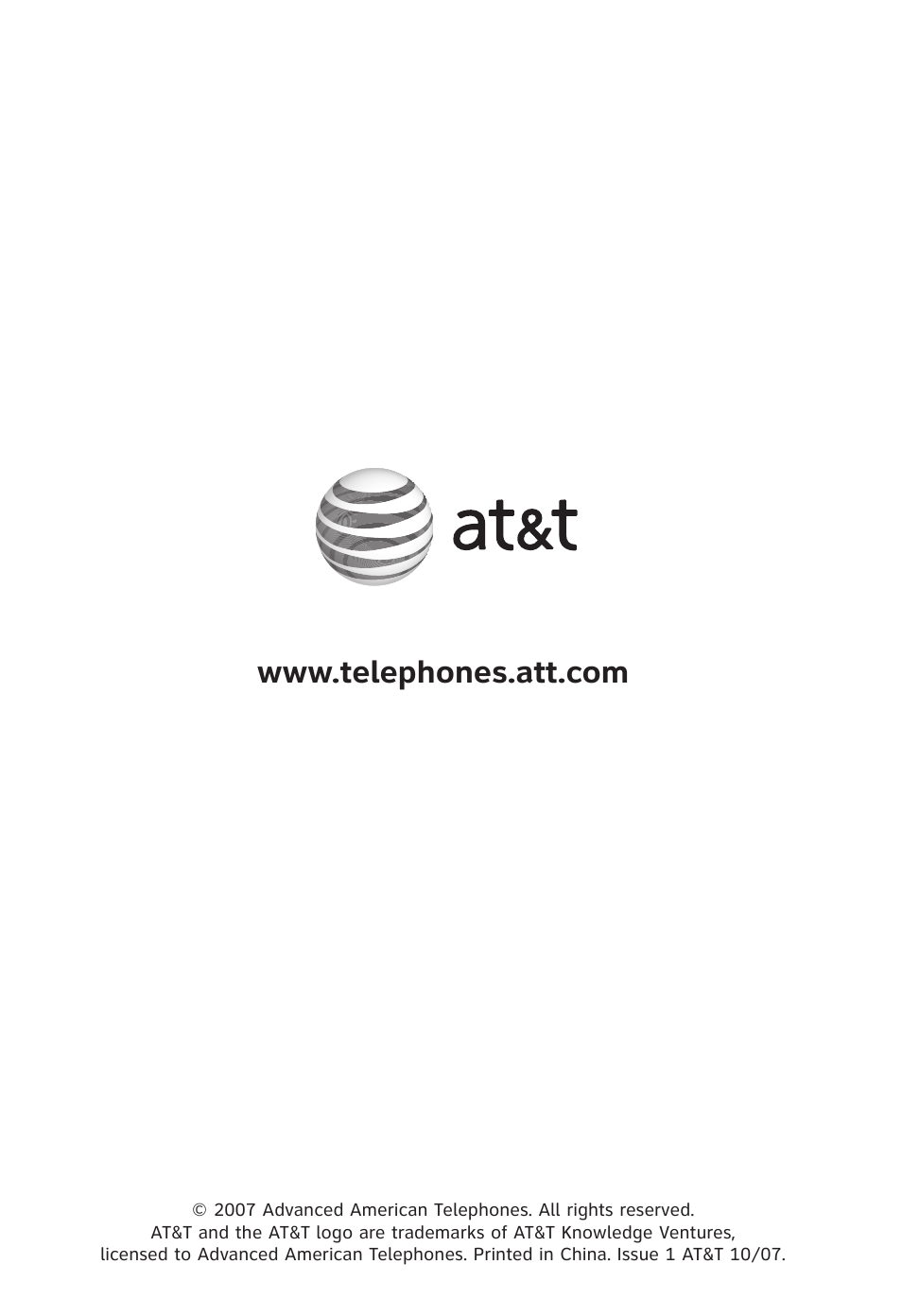 AT&T AT3101 User Manual | Page 35 / 35
