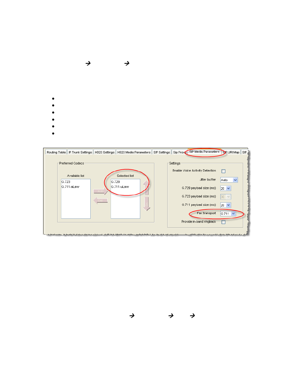 4 media parameters, Media parameters, Figure 16: sip media parameters | AT&T NORTEL BCM50 User Manual | Page 23 / 37