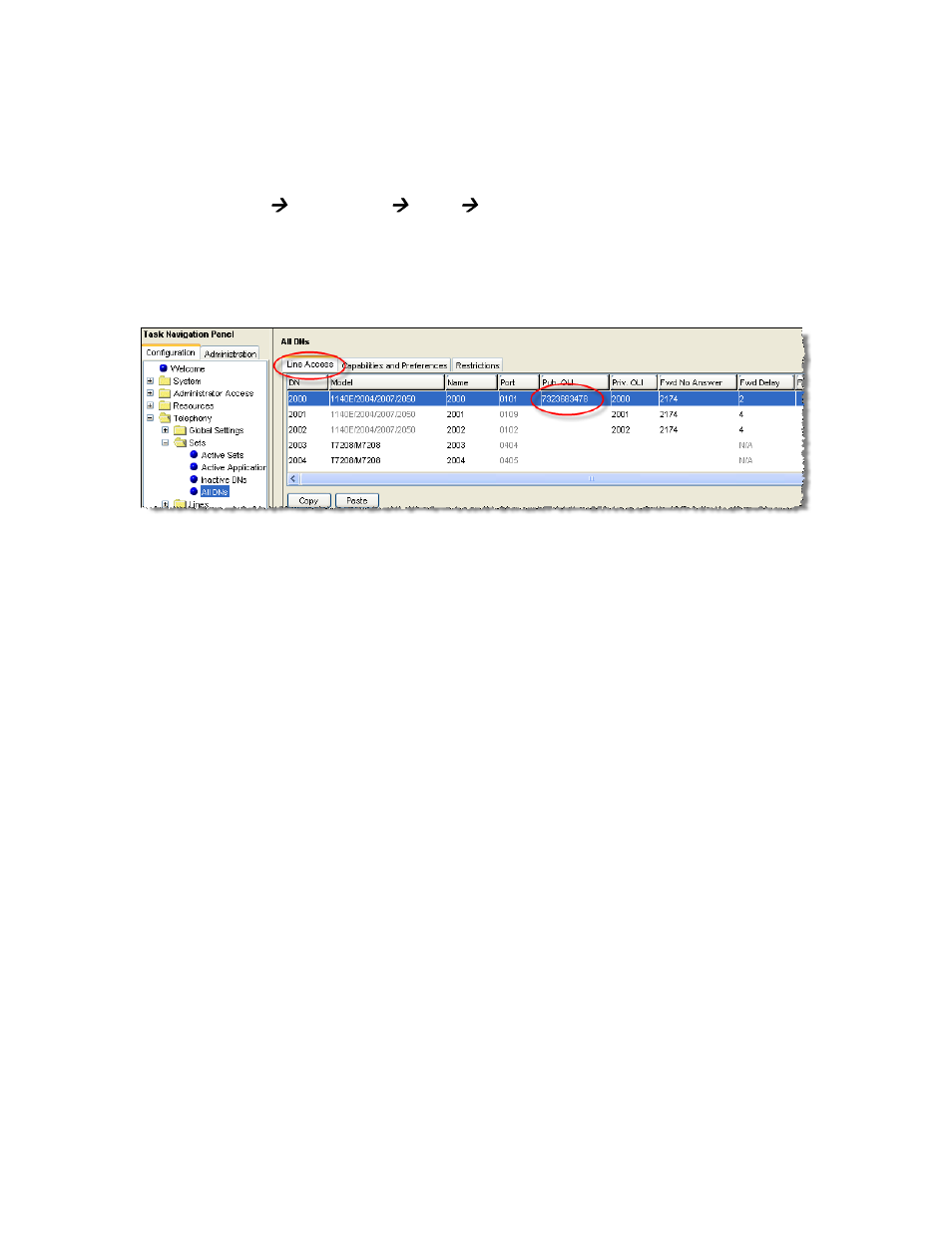 Figure 19: configuring did for outgoing calls | AT&T NORTEL BCM50 User Manual | Page 26 / 37