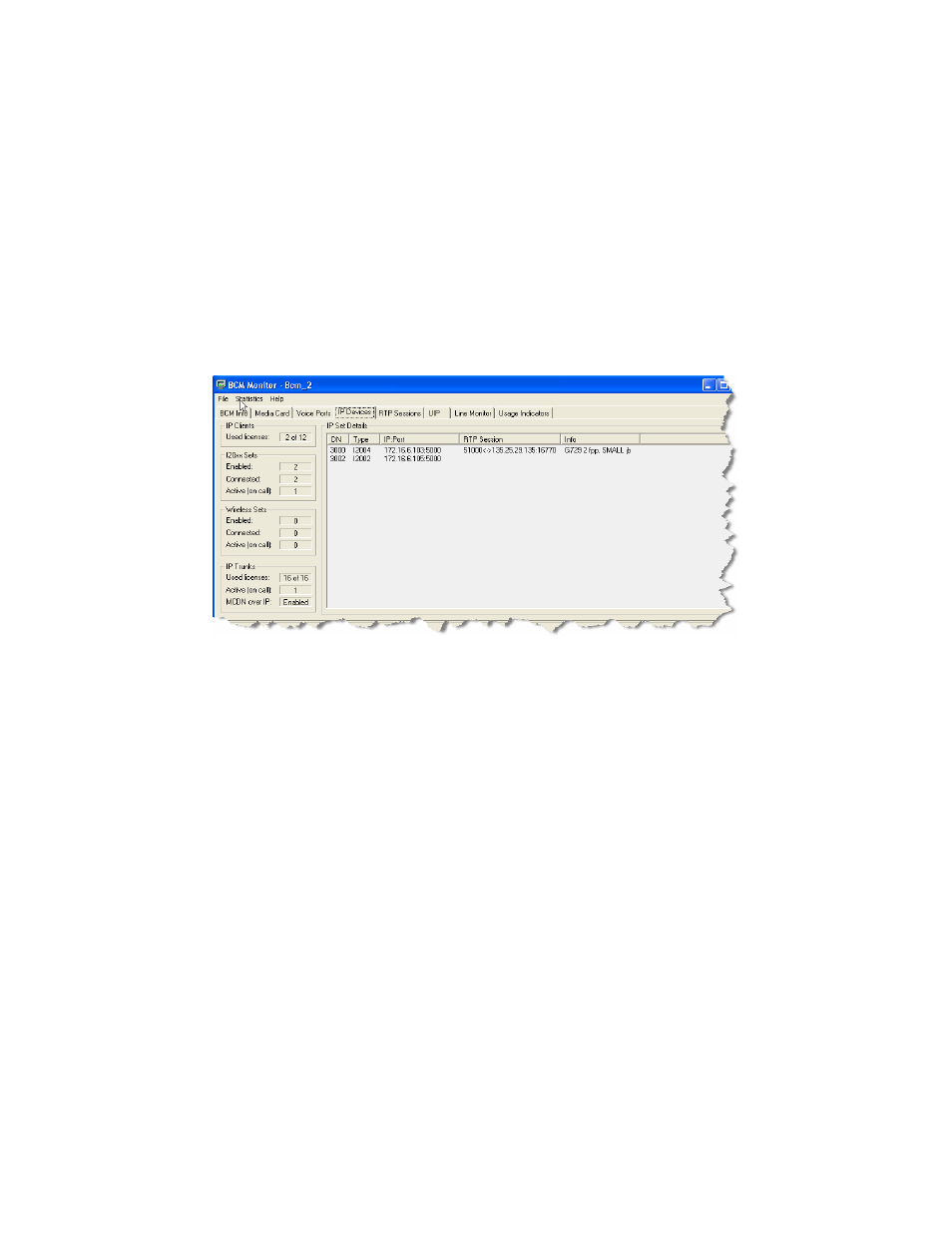 Figure 24: ip device listing | AT&T NORTEL BCM50 User Manual | Page 31 / 37