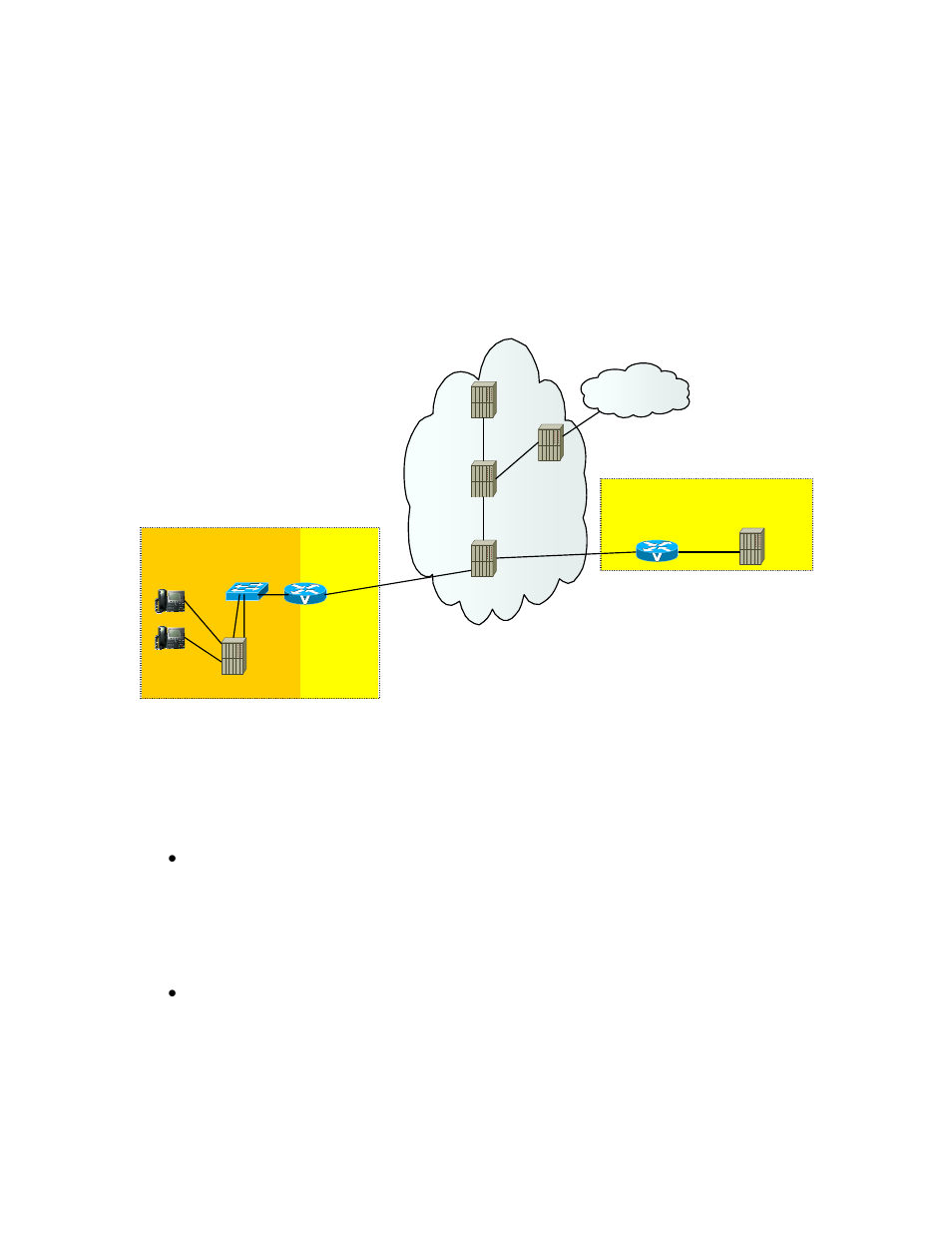 3 overview, Overview, Figure 1: at&t ip flexible reach network | AT&T NORTEL BCM50 User Manual | Page 8 / 37