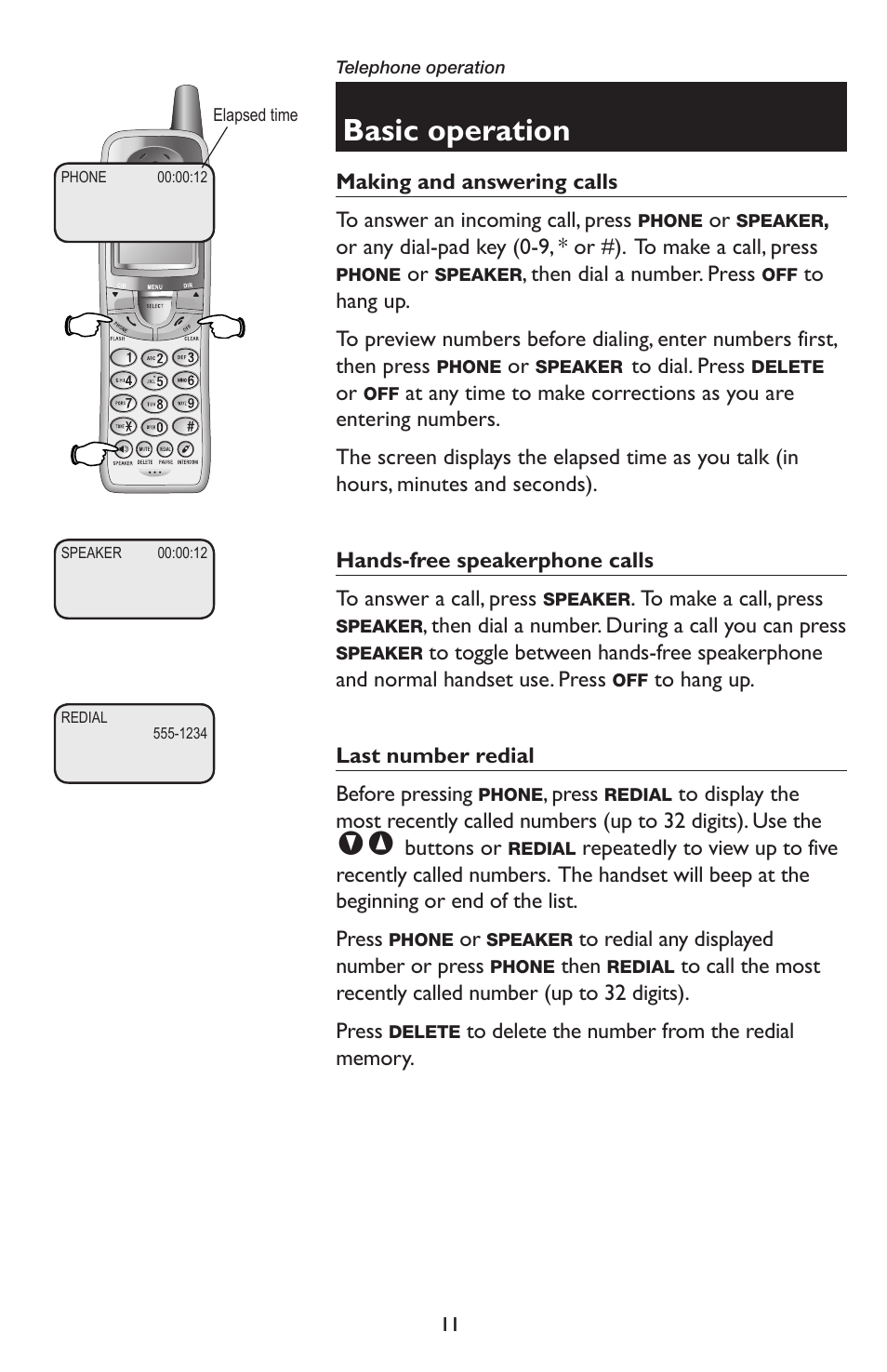 Basic operation | AT&T E5934B User Manual | Page 15 / 64