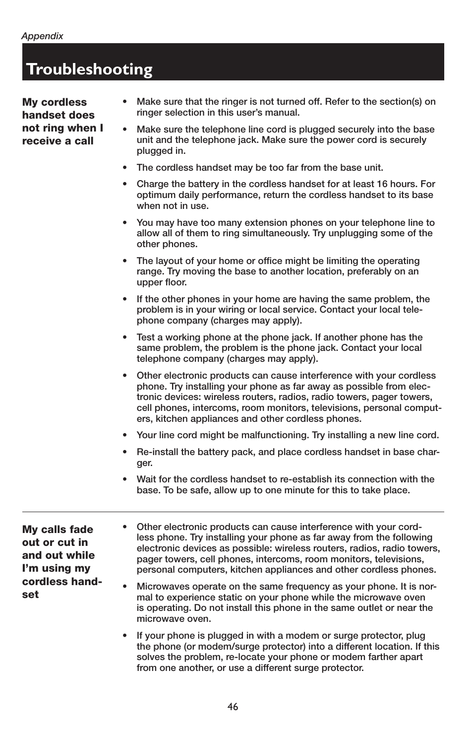 Troubleshooting | AT&T E5934B User Manual | Page 50 / 64