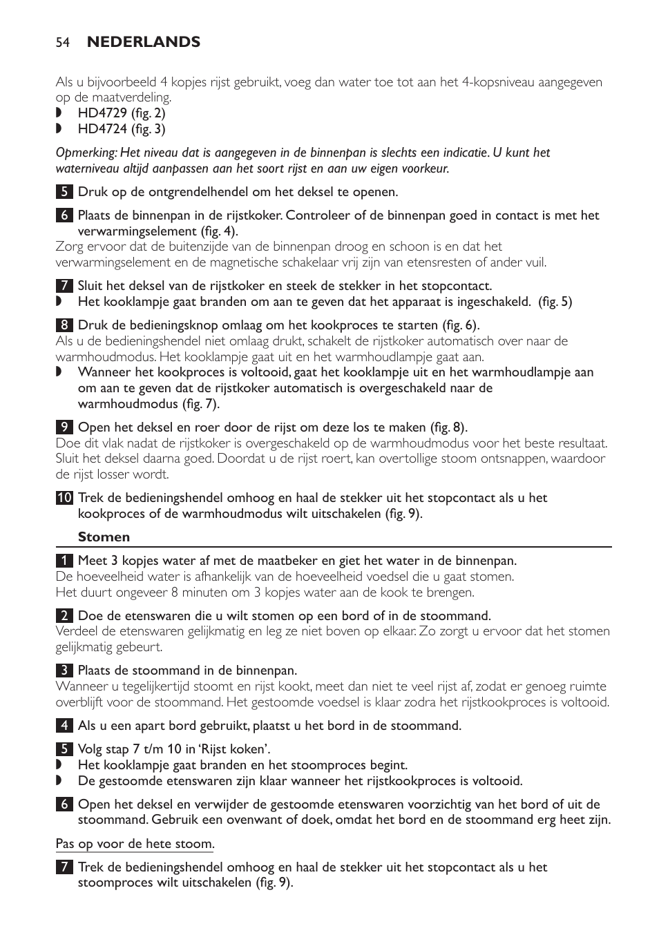 Stomen | Philips Cuiseur à riz User Manual | Page 54 / 84