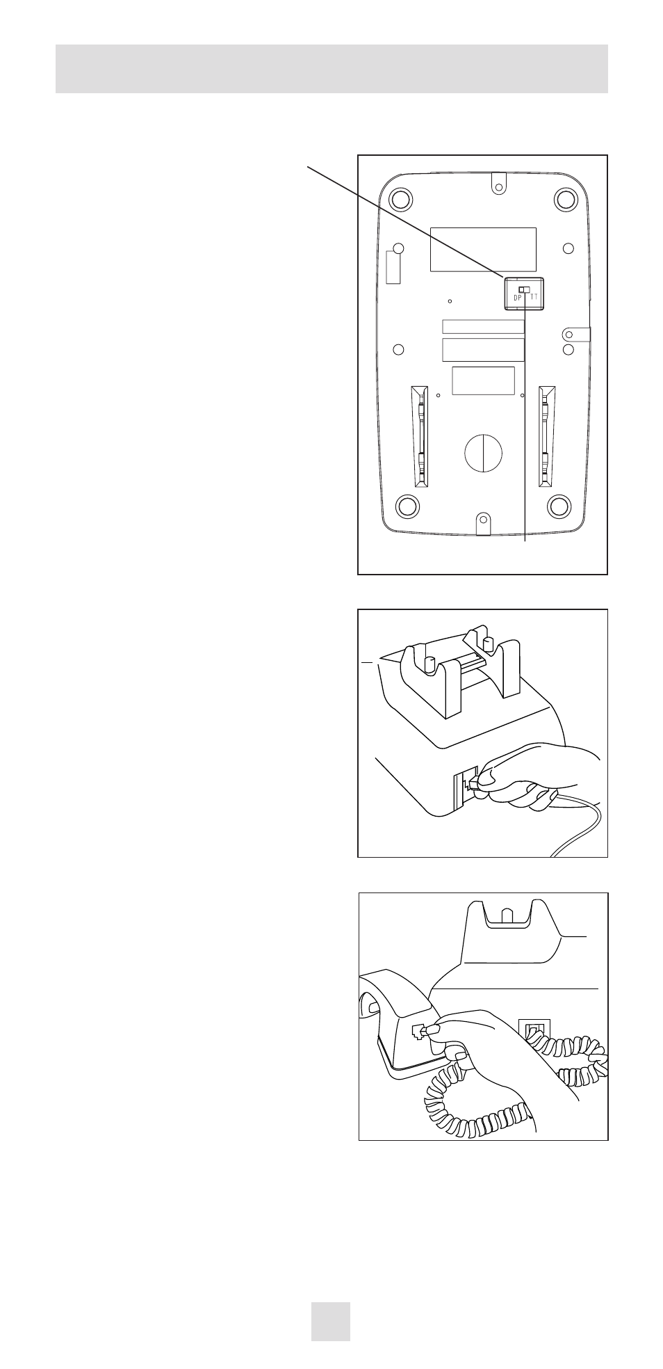 Table/desk installation | AT&T 100 User Manual | Page 3 / 6