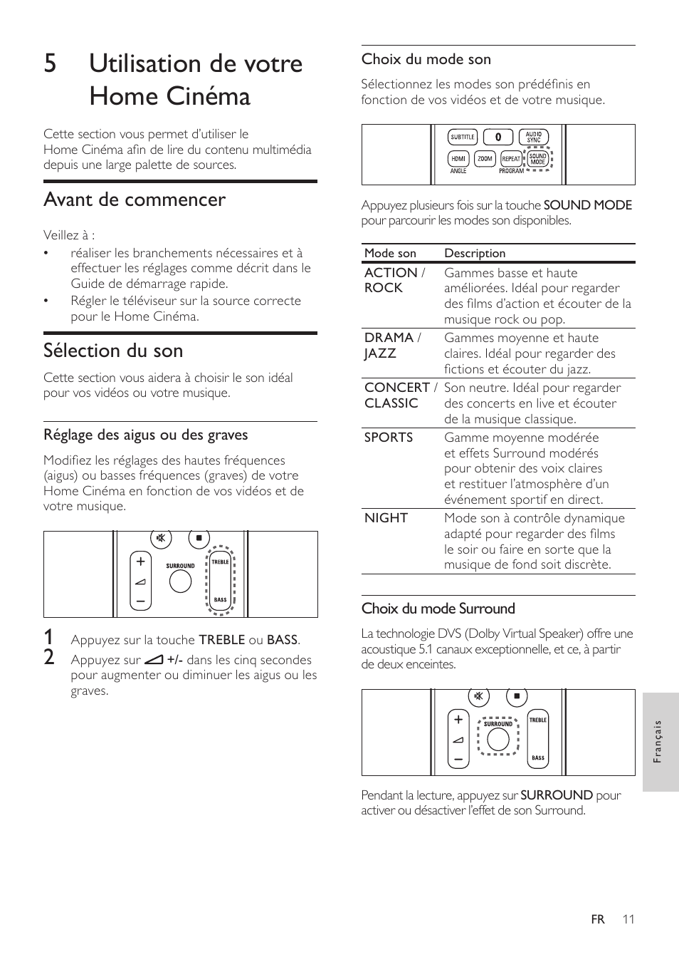 Connexion au téléviseur, Option 1 : connexion hdmi au téléviseur, 5 utilisation de votre home cinéma | Philips Home Cinéma User Manual | Page 13 / 28