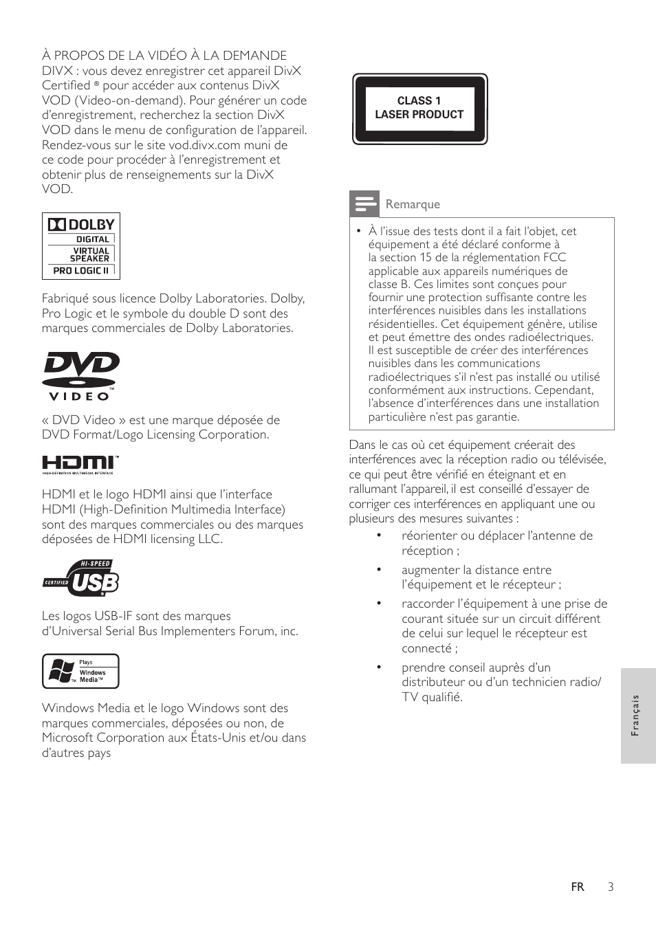 Philips Home Cinéma User Manual | Page 5 / 28